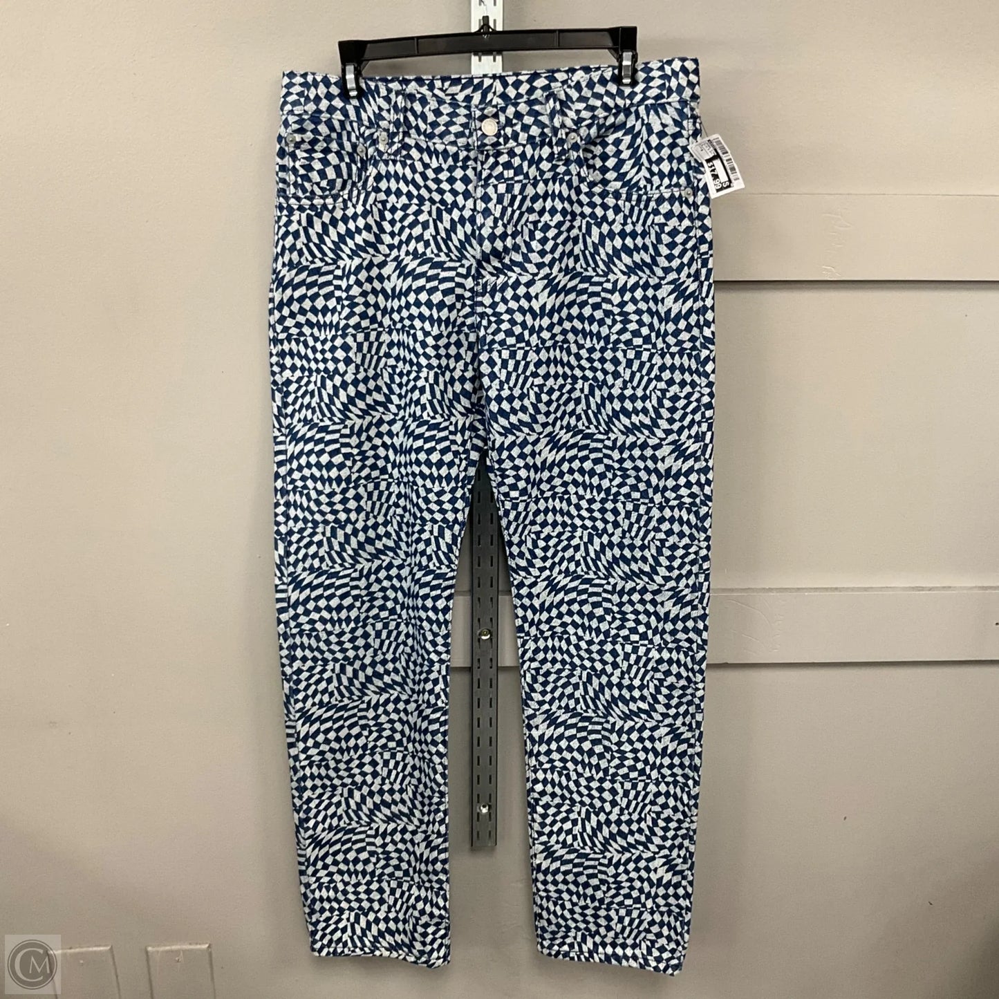 Jeans Straight By Levis In Blue & White, Size: 8