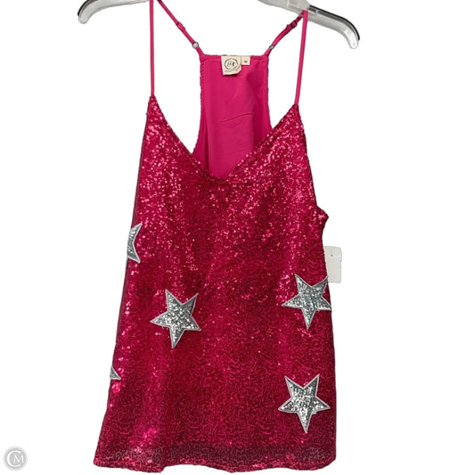 Top Sleeveless By Clothes Mentor In Hot Pink, Size: M