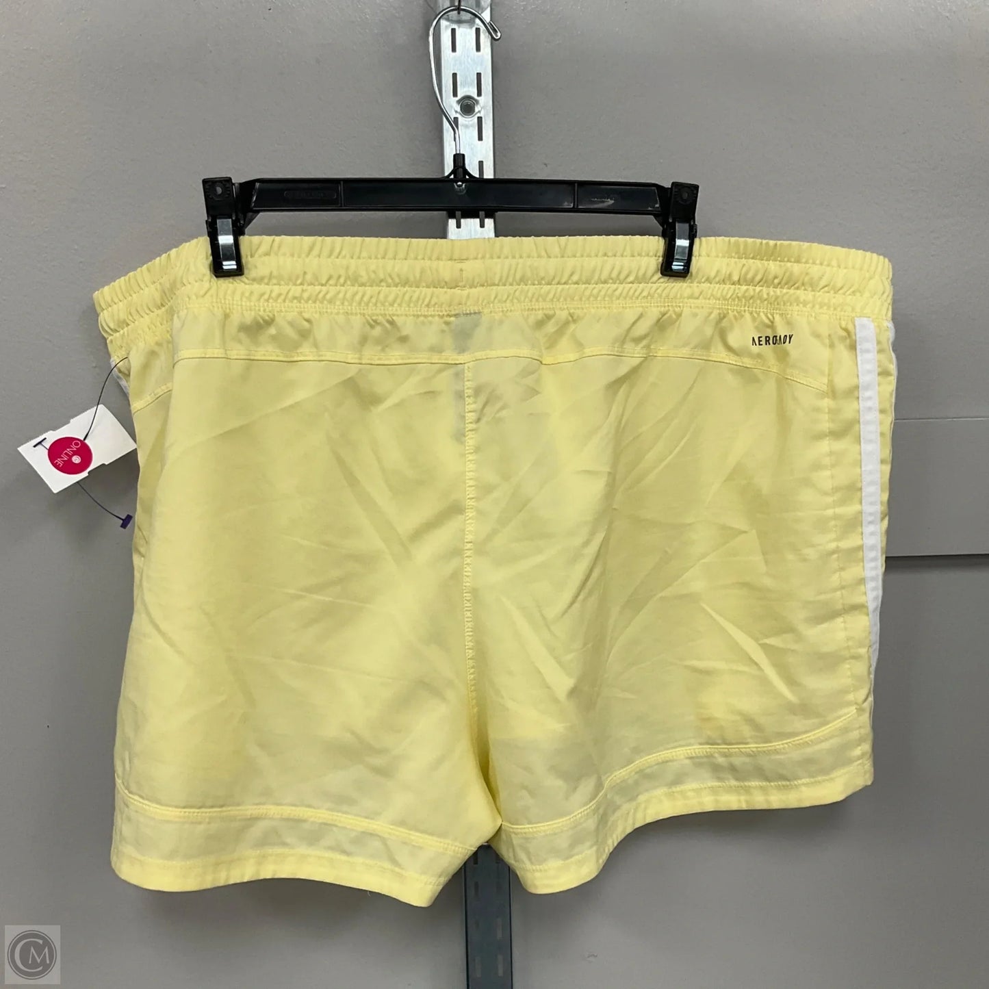 Athletic Shorts By Adidas In Yellow, Size: Xxl