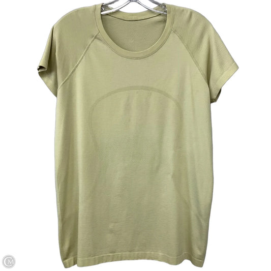 Top Short Sleeve By Lululemon In Green, Size: 12