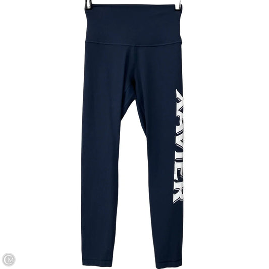 Athletic Leggings By Lululemon In Blue, Size: 4