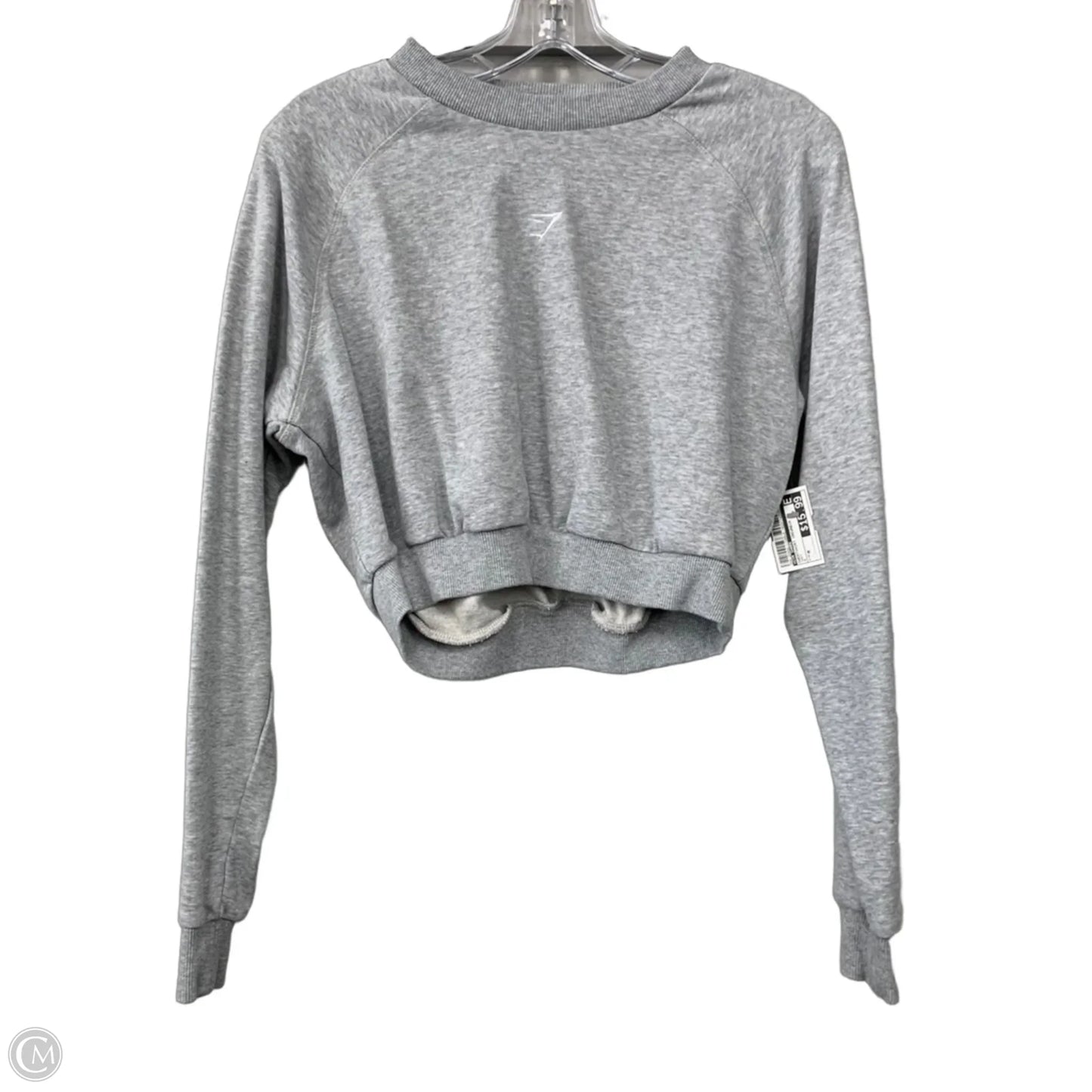 Sweatshirt Crewneck By Gym Shark In Grey, Size: M
