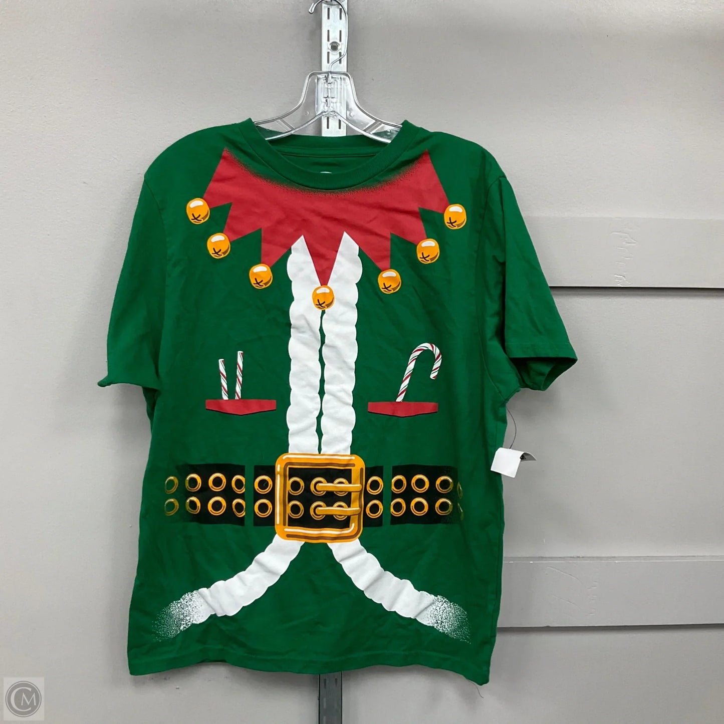 Top Short Sleeve By Cmf In Green, Size: L