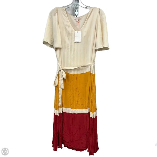 Dress Casual Midi By Skies Are Blue In Multi-colored, Size: M