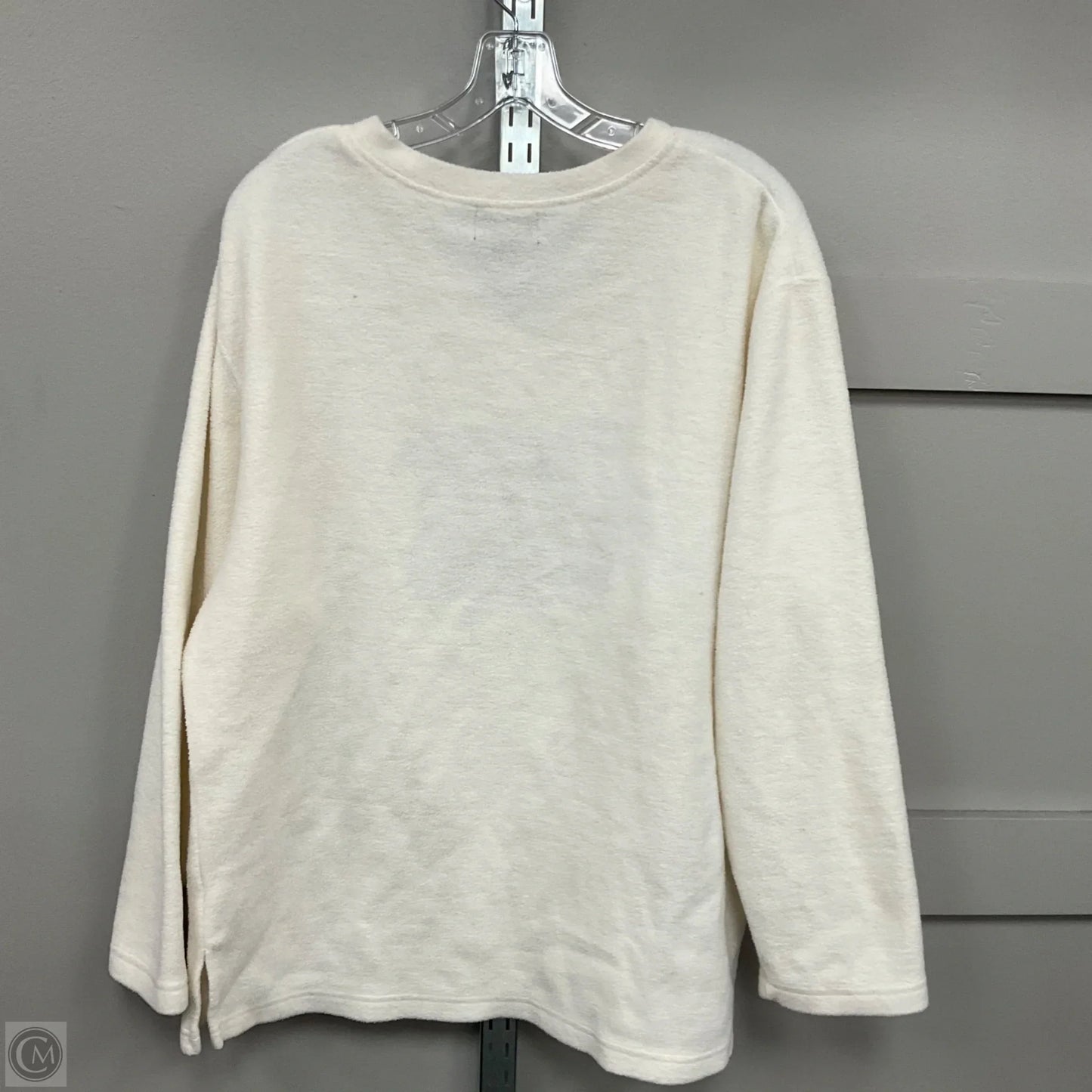 Sweater By Lavon In Cream, Size: Xl