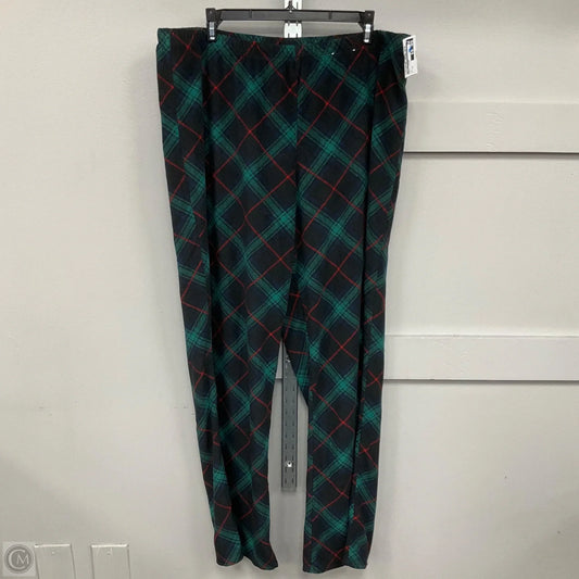 Pajama Pants In Plaid Pattern, Size: Xl