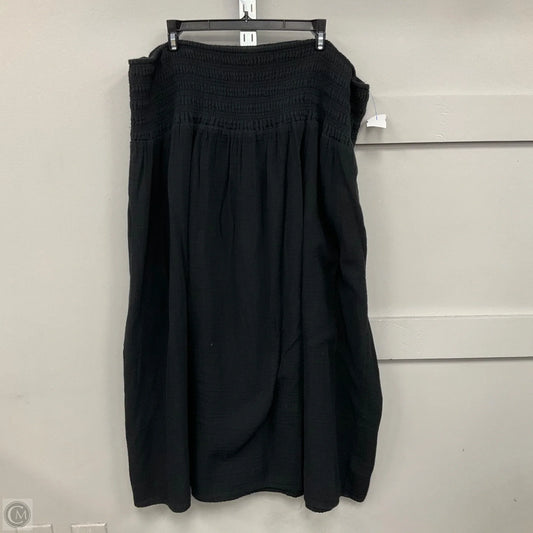 Skirt Maxi By Old Navy In Black, Size: Xxl