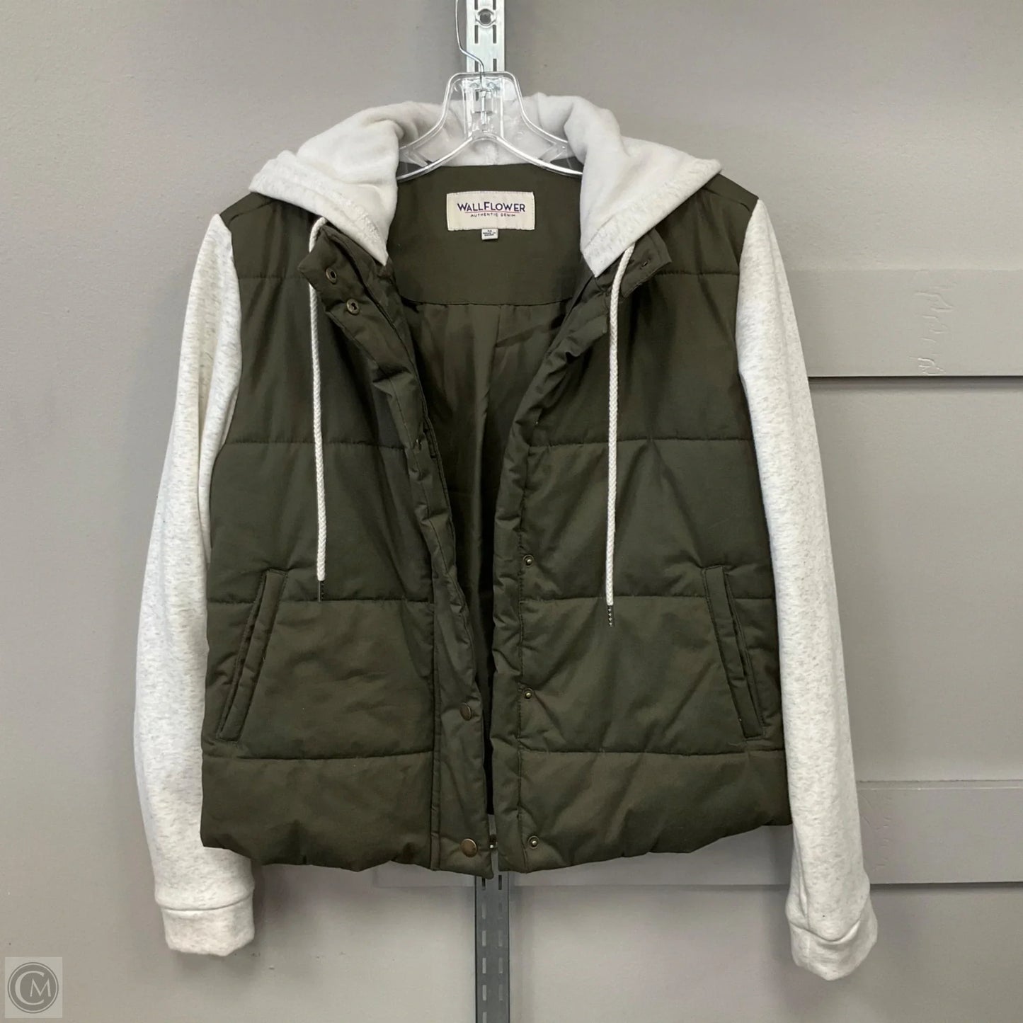 Jacket Other By Wallflower In Green & White, Size: M