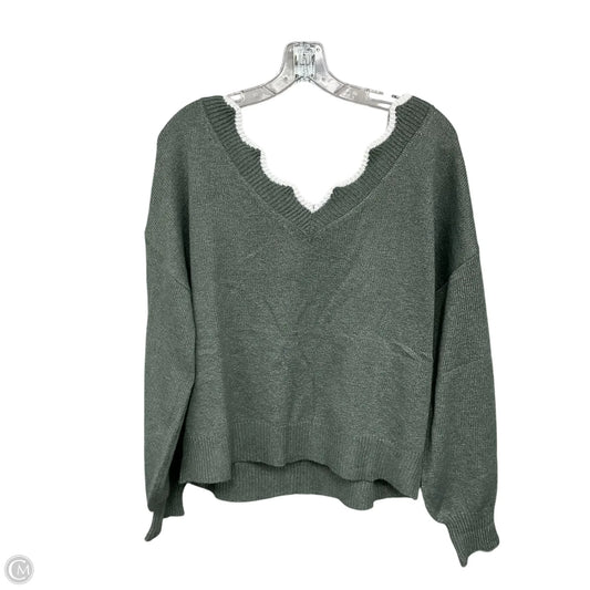 Sweater By Shein In Green, Size: Xl