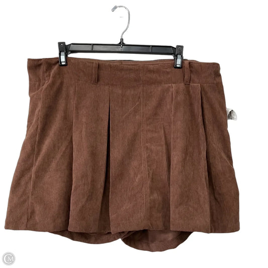 Skort By Arula In Brown, Size: 0x