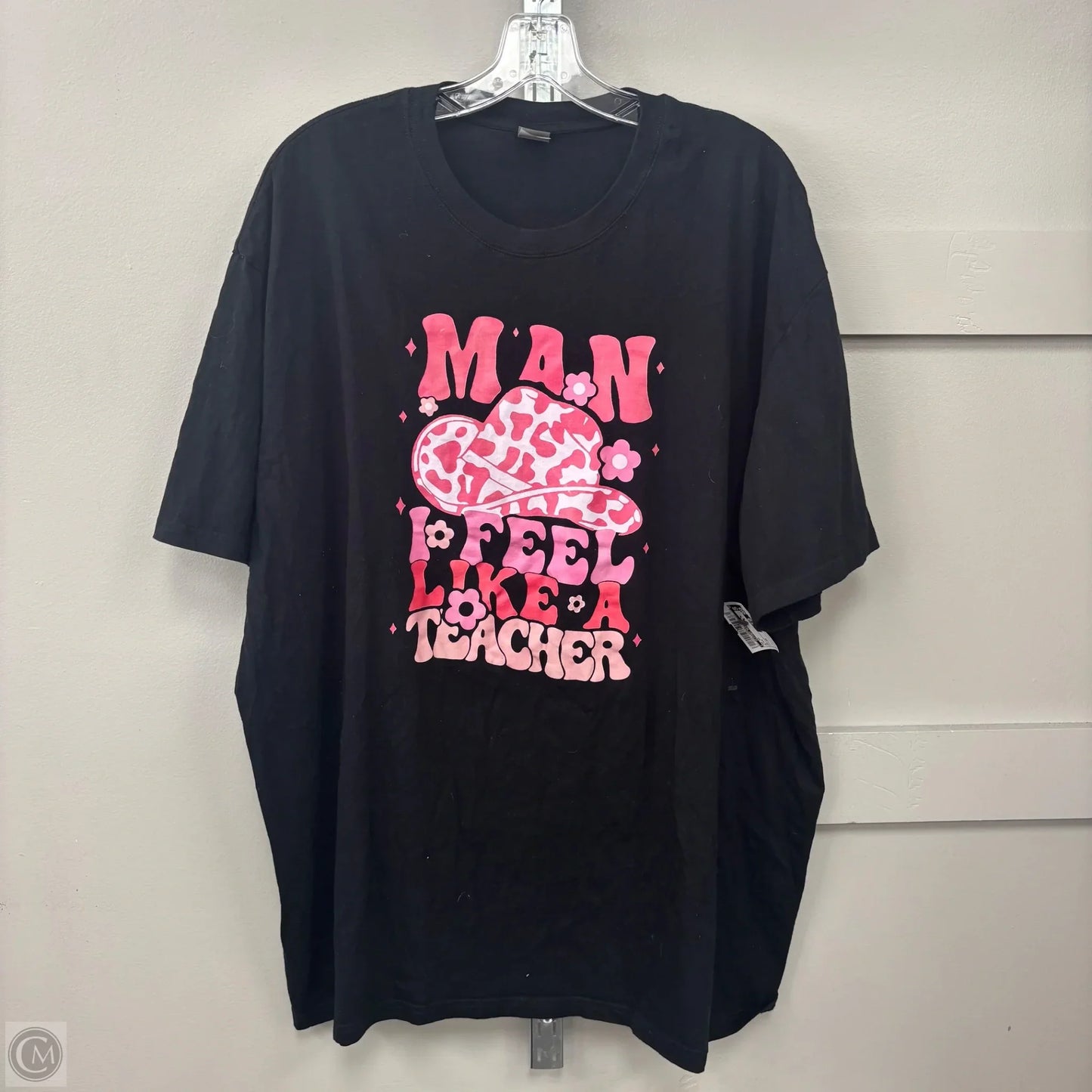 Top Short Sleeve By Clothes Mentor In Black, Size: 3x