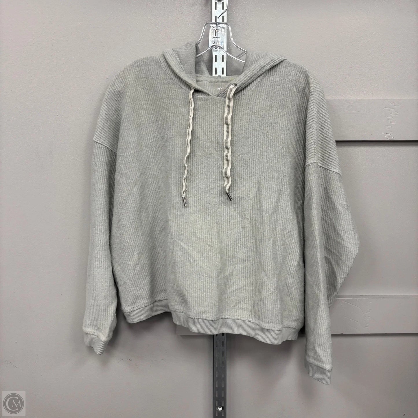 Sweatshirt Collar By Aerie In Grey, Size: L