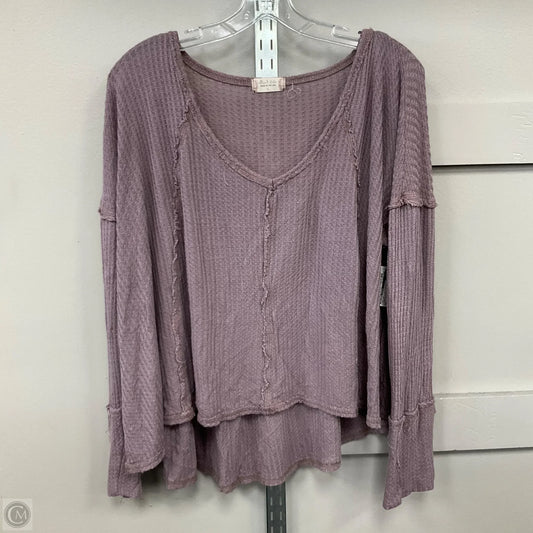 Top Long Sleeve By Altard State In Purple, Size: L