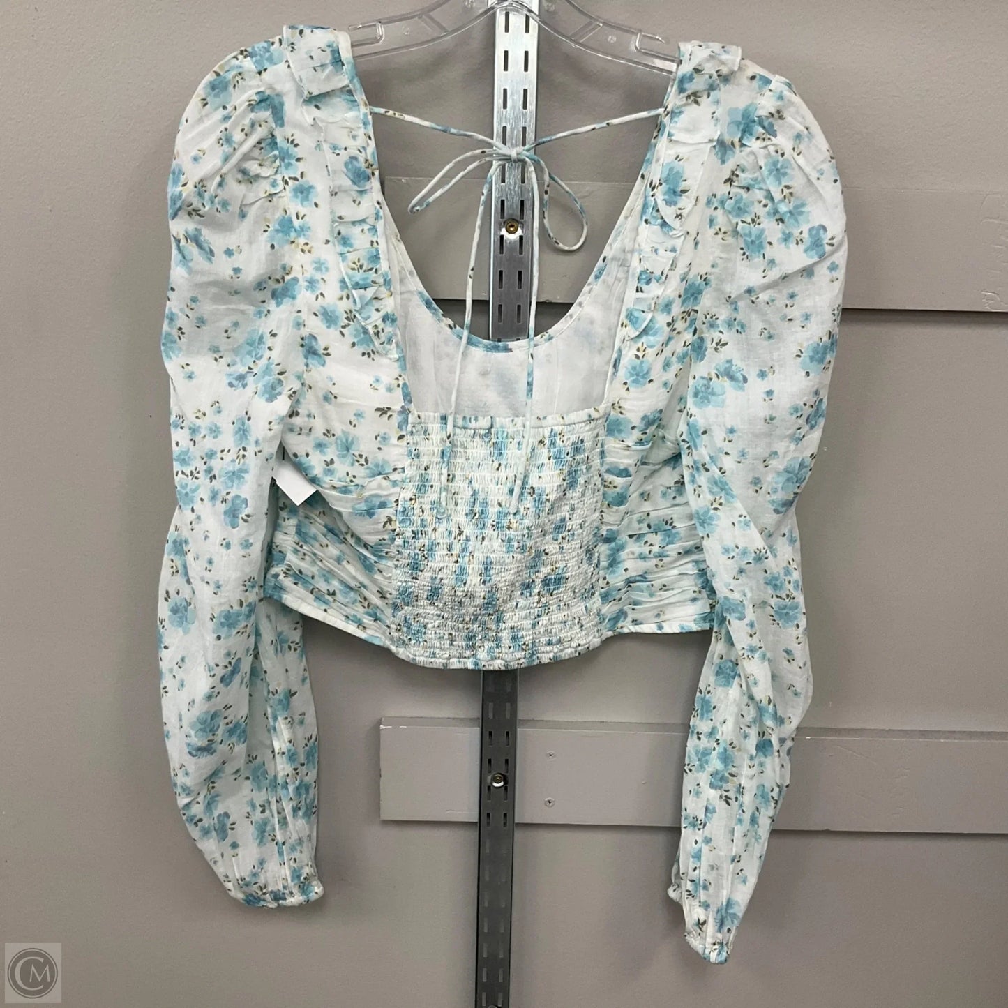 Top Long Sleeve By Free People In Floral Print, Size: L