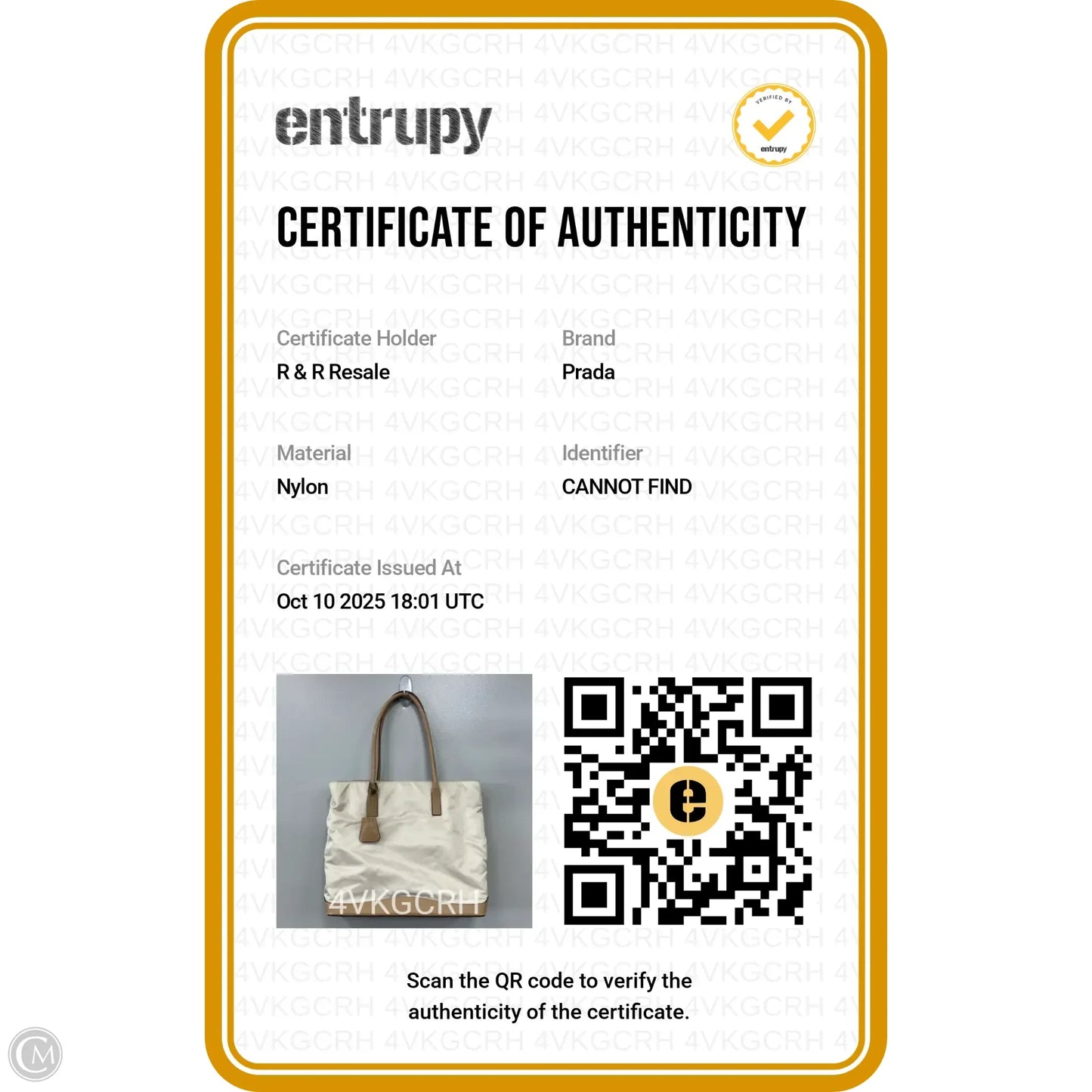 Tote Luxury Designer By Prada, Size: Medium