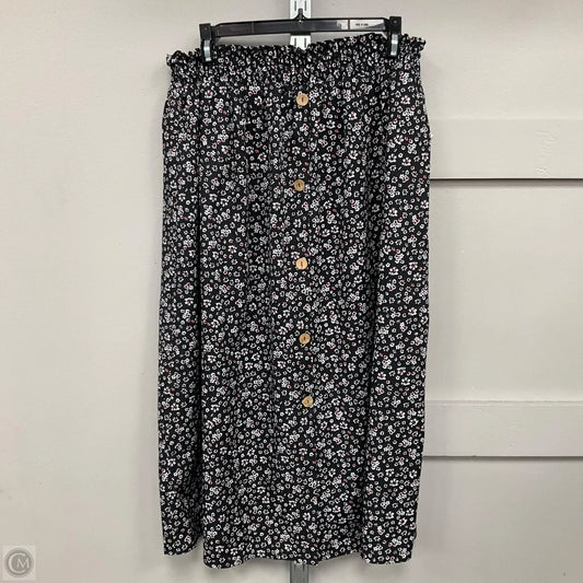 Skirt Midi By Shein In Black, Size: S