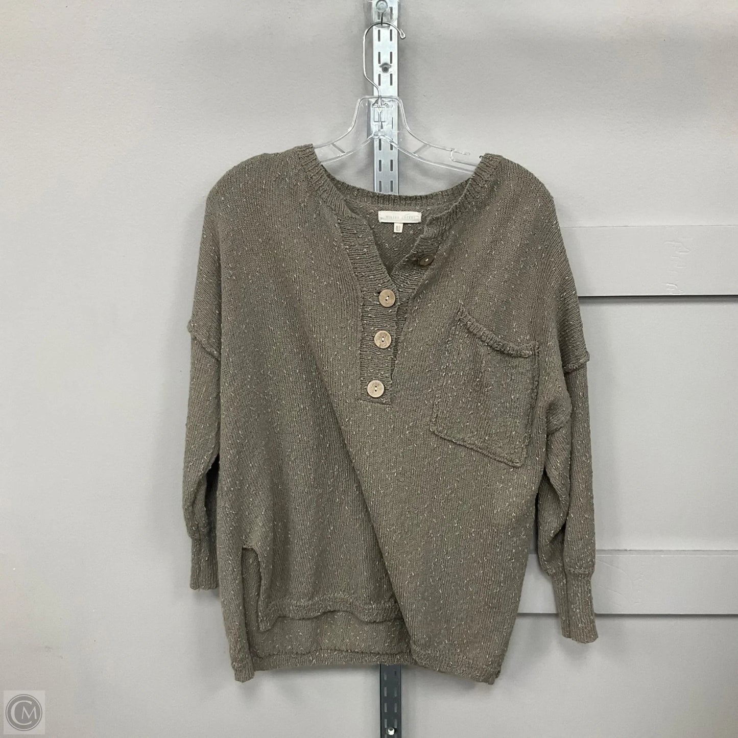 Top Long Sleeve By Gilded Intent In Green, Size: Xs