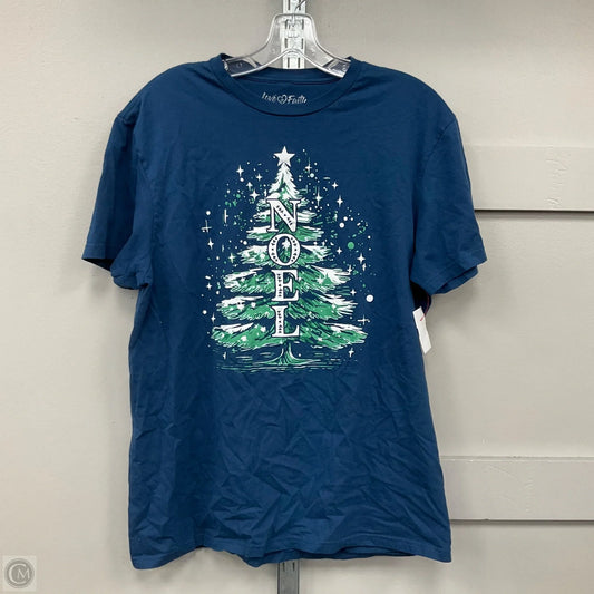 Top Short Sleeve By Clothes Mentor In Blue, Size: L