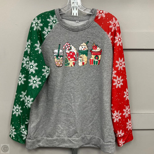 Sweatshirt Crewneck By Cmf In Grey, Size: Xl