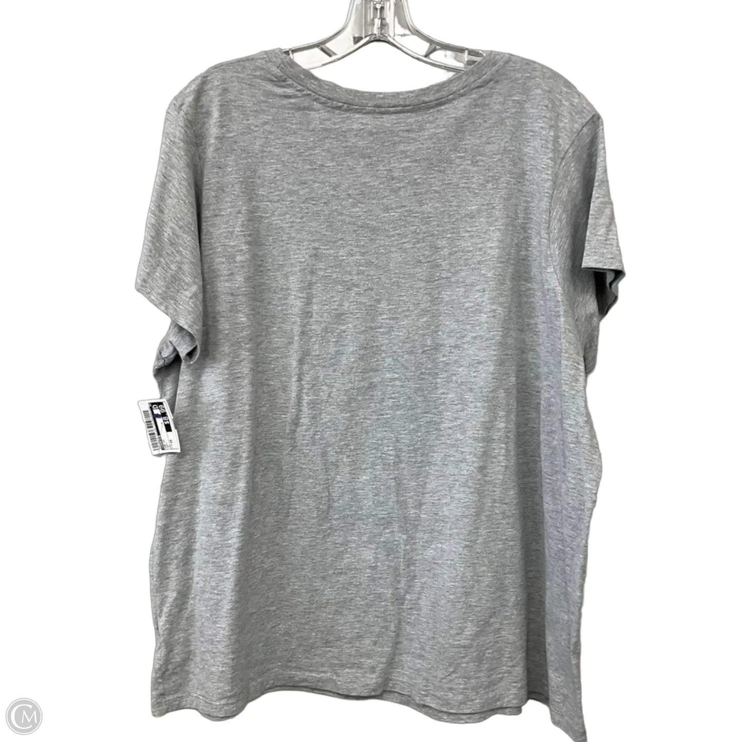 Top Short Sleeve By Champion In Grey, Size: 2x
