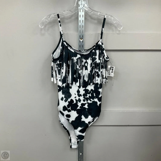 Bodysuit By Clothes Mentor In Black & White, Size: S