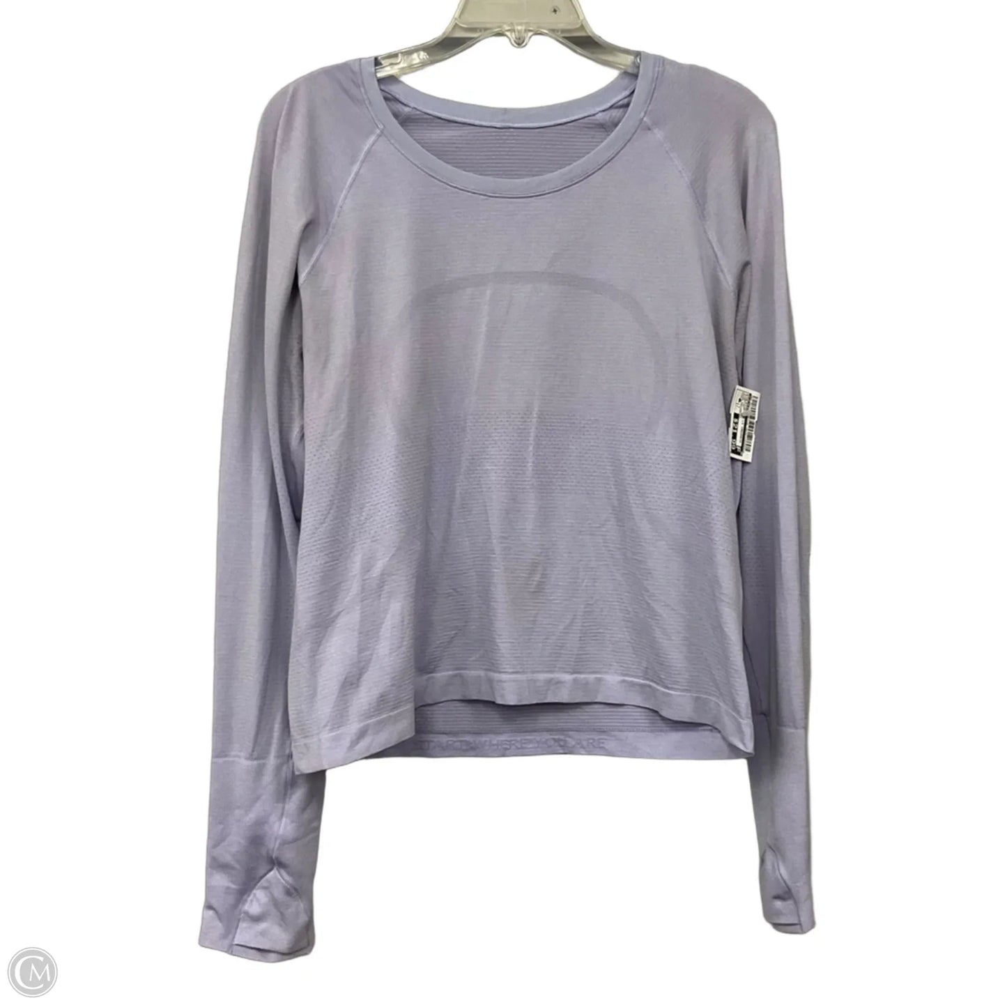 Athletic Top Long Sleeve Crewneck By Lululemon In Purple, Size: 12