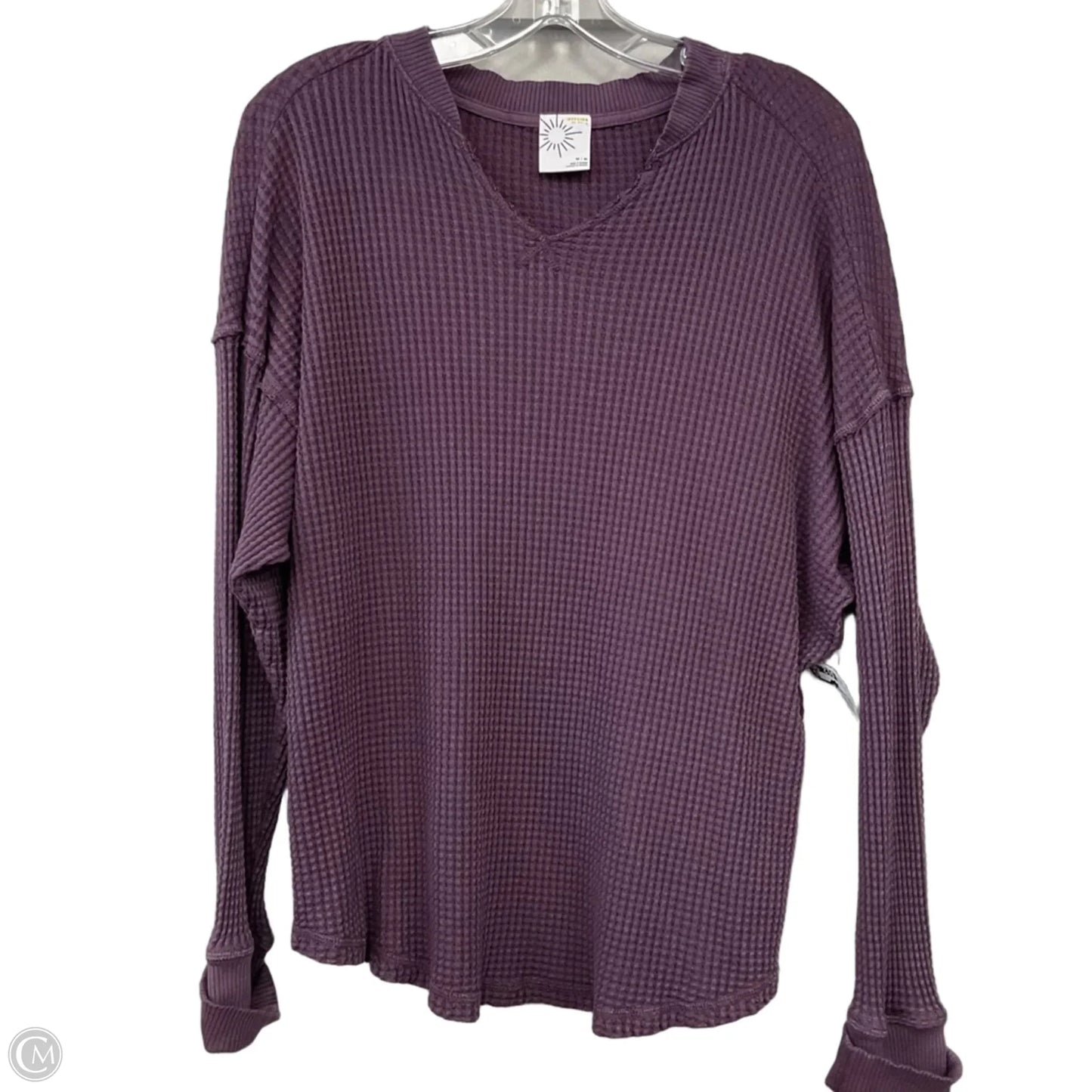 Top Long Sleeve By Offline In Purple, Size: M