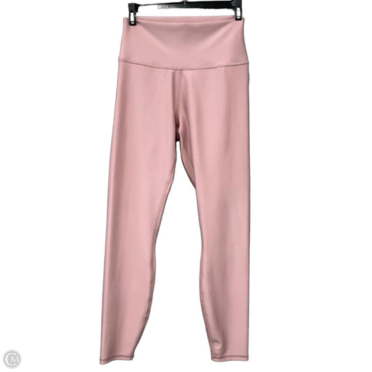 Athletic Leggings By Alo In Pink, Size: M