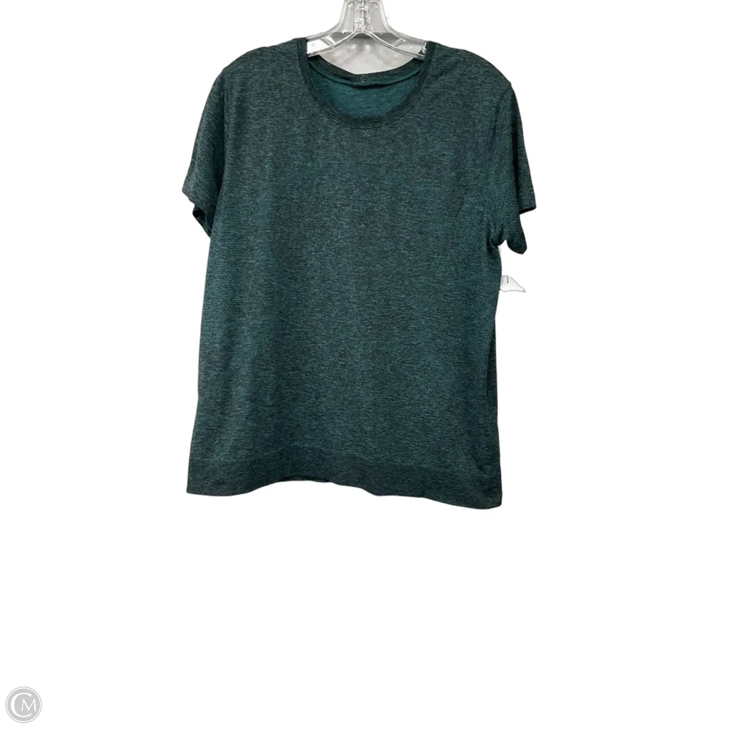 Athletic Top Short Sleeve By Lululemon In Teal, Size: L