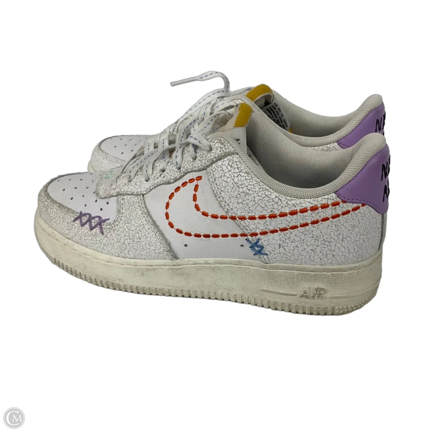 Air Force 1 Low ‘07 SE Stitched By Nike In White, Size: 8.5