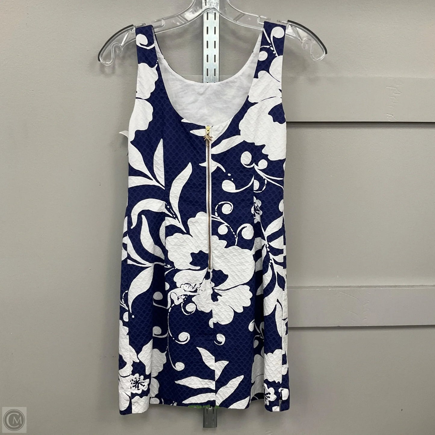 Dress Designer By Lilly Pulitzer In Blue & Green, Size: 0