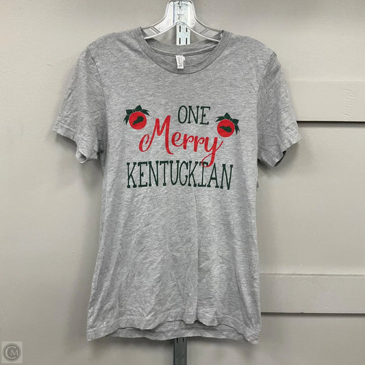 Top Short Sleeve Basic By Bella + Canvas In Grey, Size: S