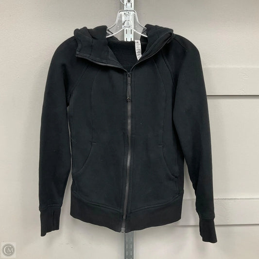 Athletic Jacket By Lululemon In Black, Size: 6