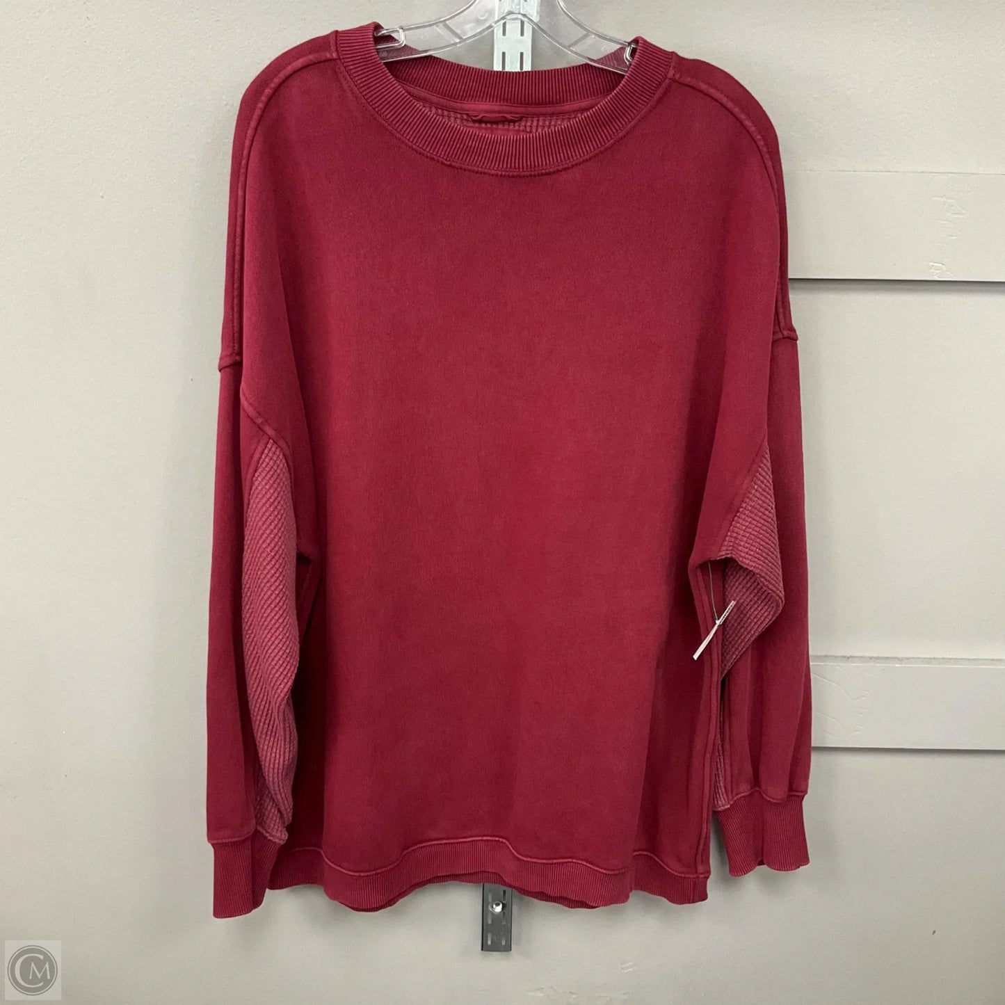 Sweatshirt Crewneck By Aerie In Maroon, Size: M