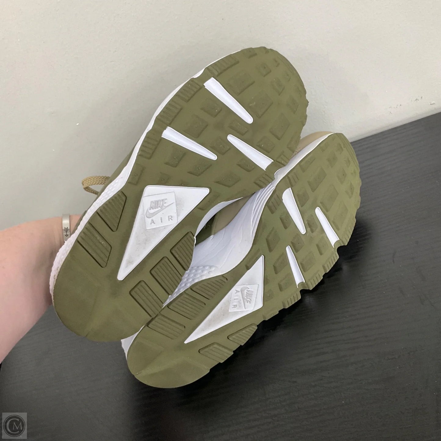 Nike Air Huarache By Nike In Khaki & Medium Olive, Size: 10