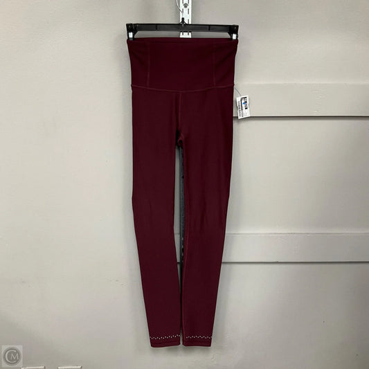 Athletic Leggings By Lululemon In Maroon, Size: 4