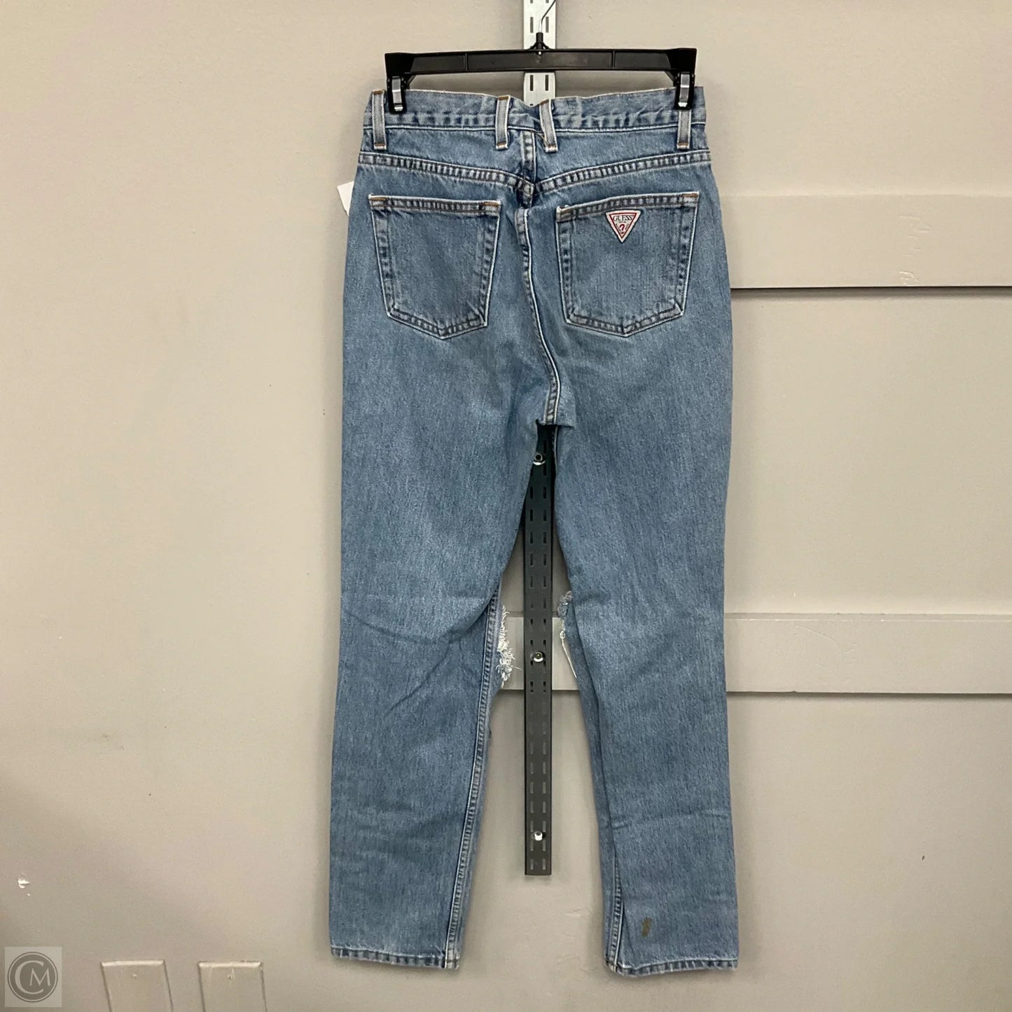 Jeans Straight By Guess In Blue Denim, Size: 4