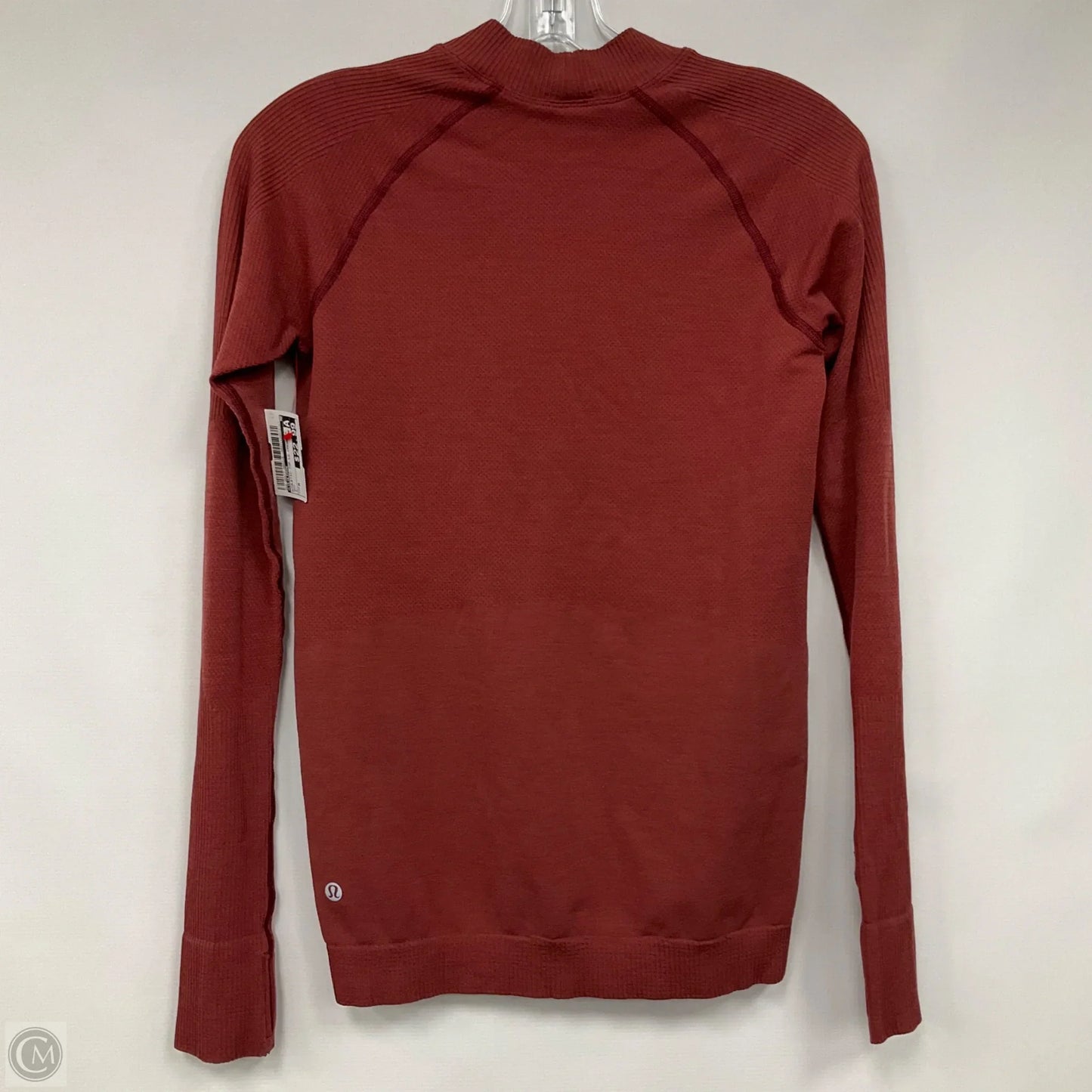 Athletic Top Long Sleeve Crewneck By Lululemon In Red, Size: M