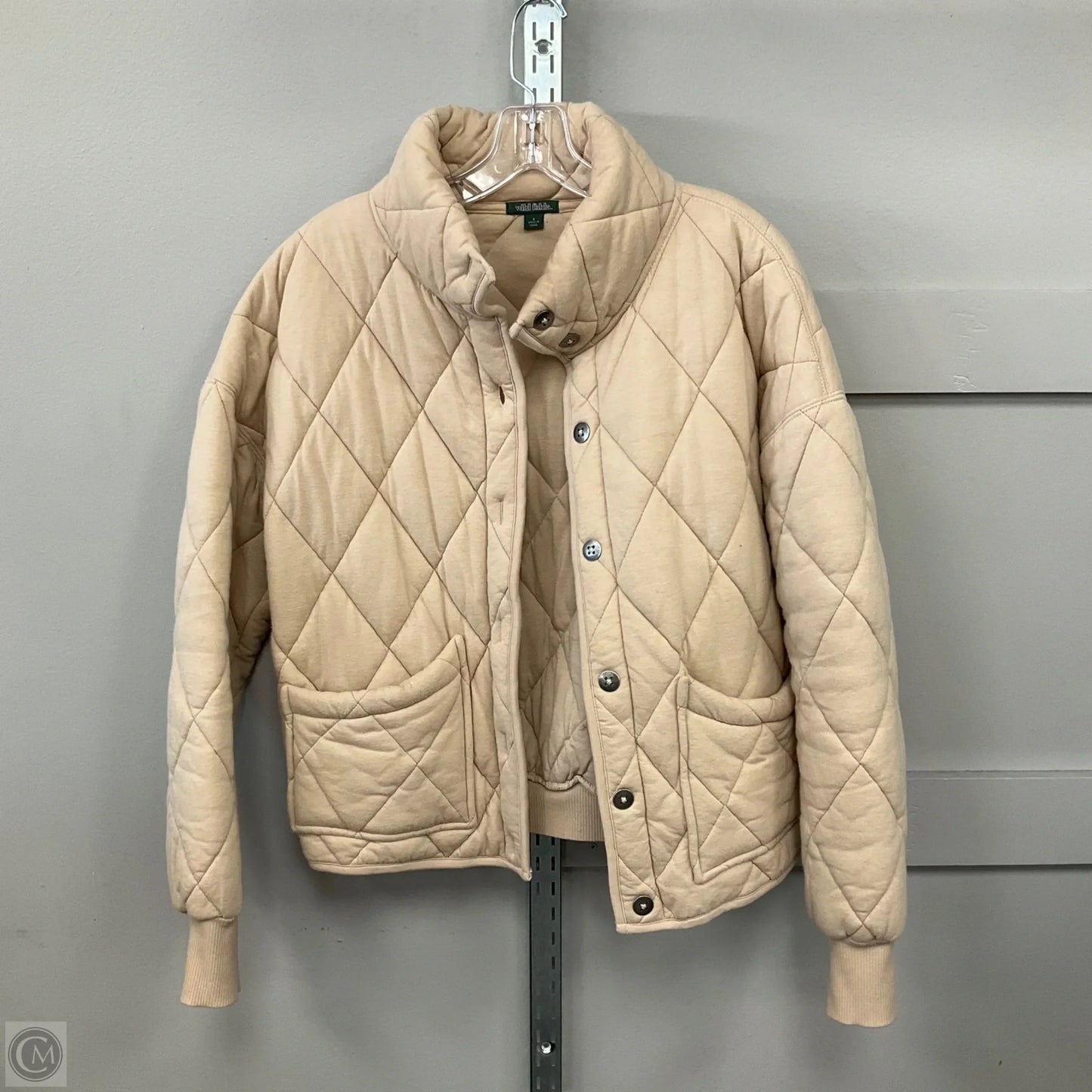 Jacket Puffer & Quilted By Wild Fable In Taupe, Size: S