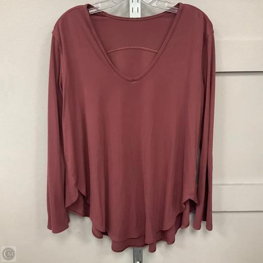 Top Long Sleeve By Lululemon In Mauve, Size: 10