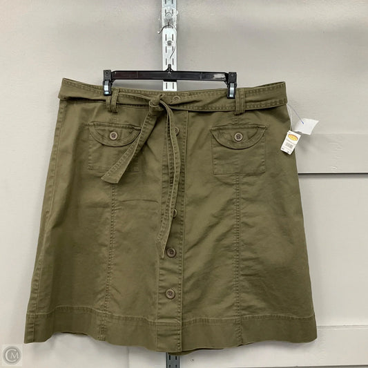 Skirt Midi By Talbots In Green, Size: 18