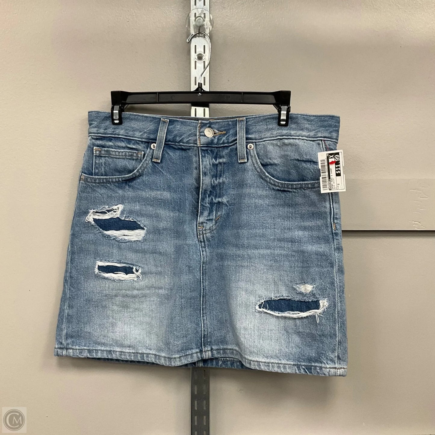 Skirt Mini & Short By Madewell In Blue Denim, Size: 2