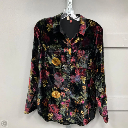 Top Long Sleeve By Pilcro In Multi-colored, Size: S