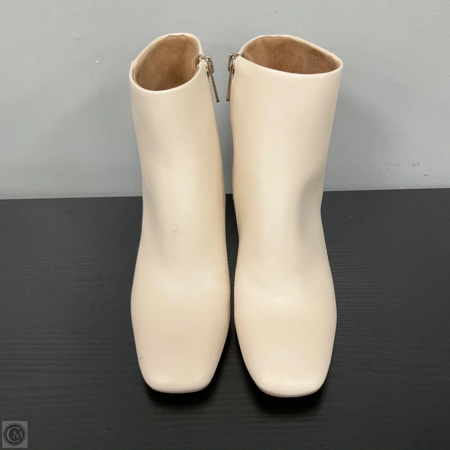 Boots Ankle Heels By Sam And Libby In Cream, Size: 6