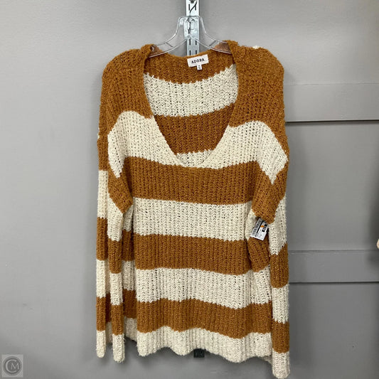 Sweater By Adora In Striped Pattern, Size: 3x