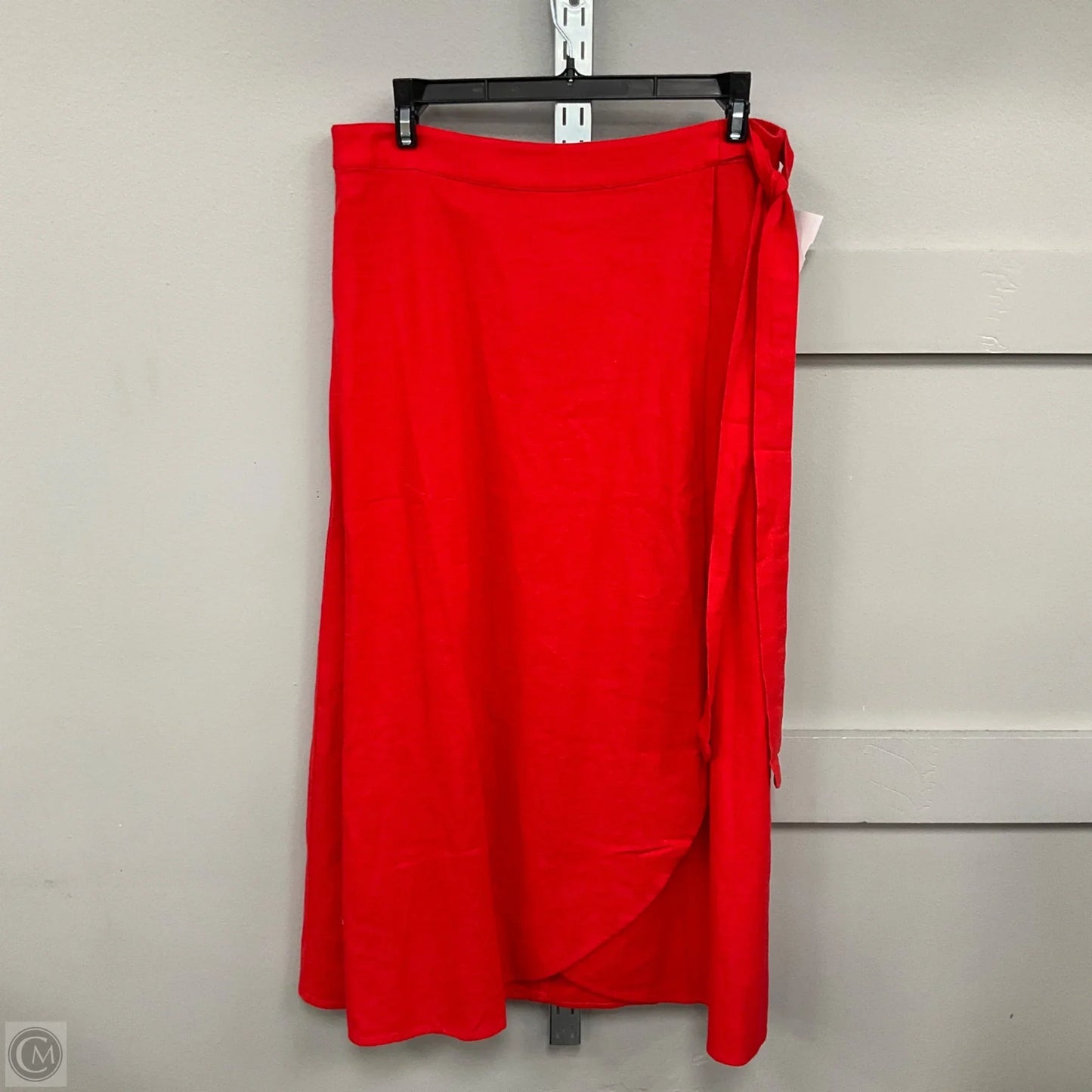 Skirt Midi By J. Crew In Red, Size: M