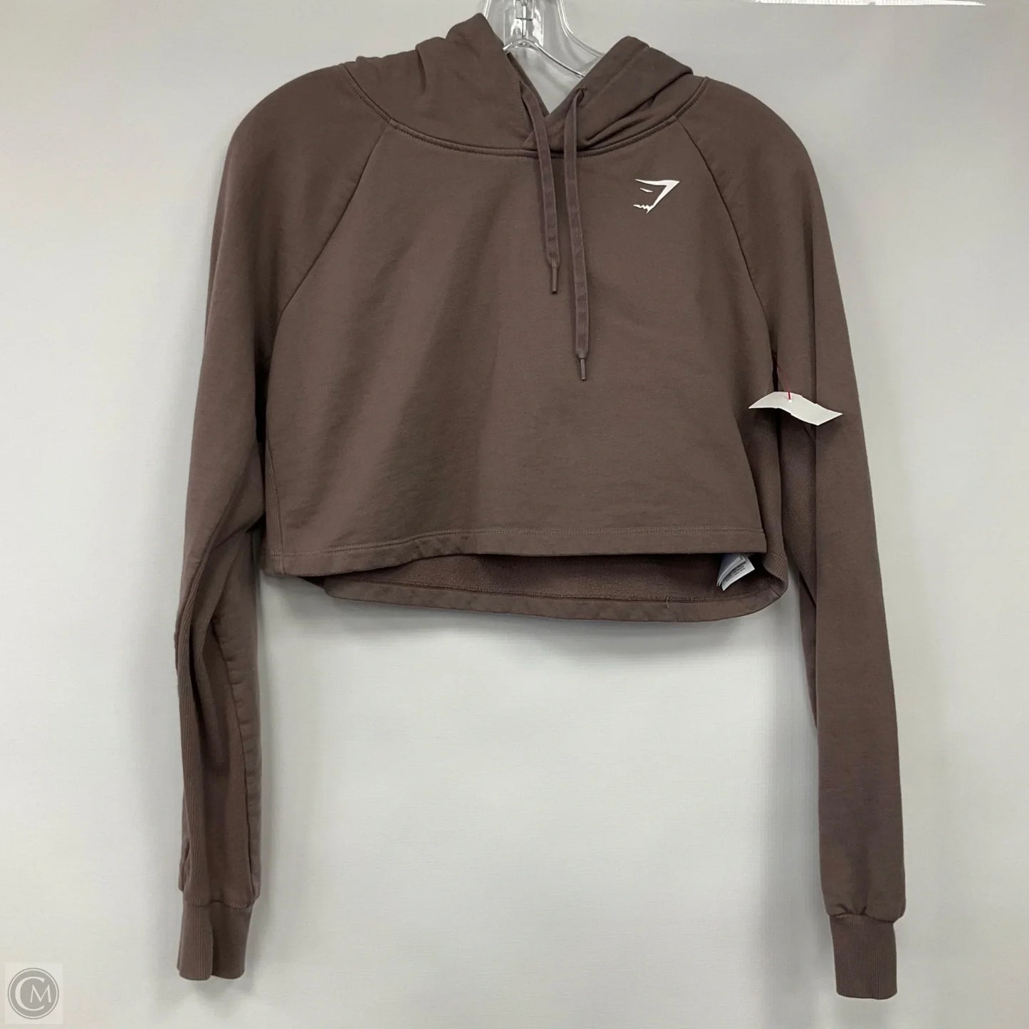 Sweatshirt Hoodie By Gym Shark In Brown, Size: M