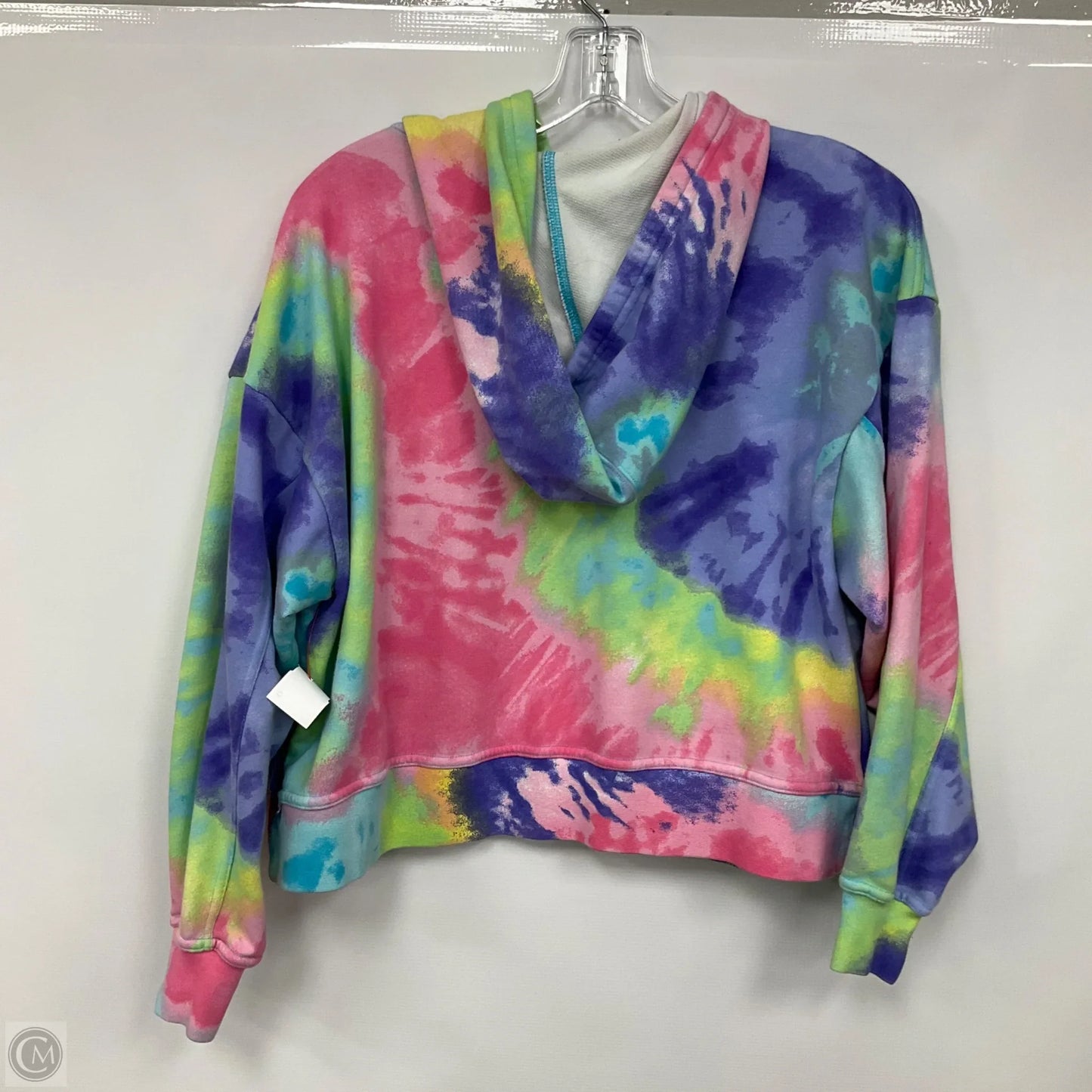 Sweatshirt Hoodie By Nike Apparel In Tie Dye Print, Size: S