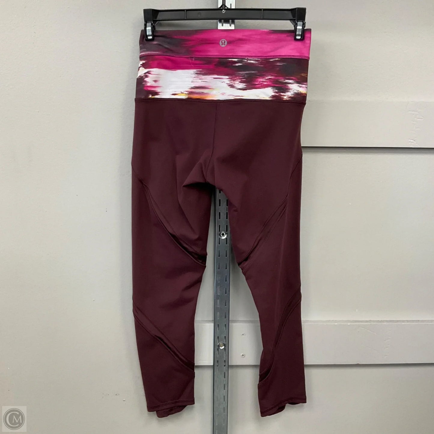 Athletic Leggings By Lululemon In Maroon, Size: 4