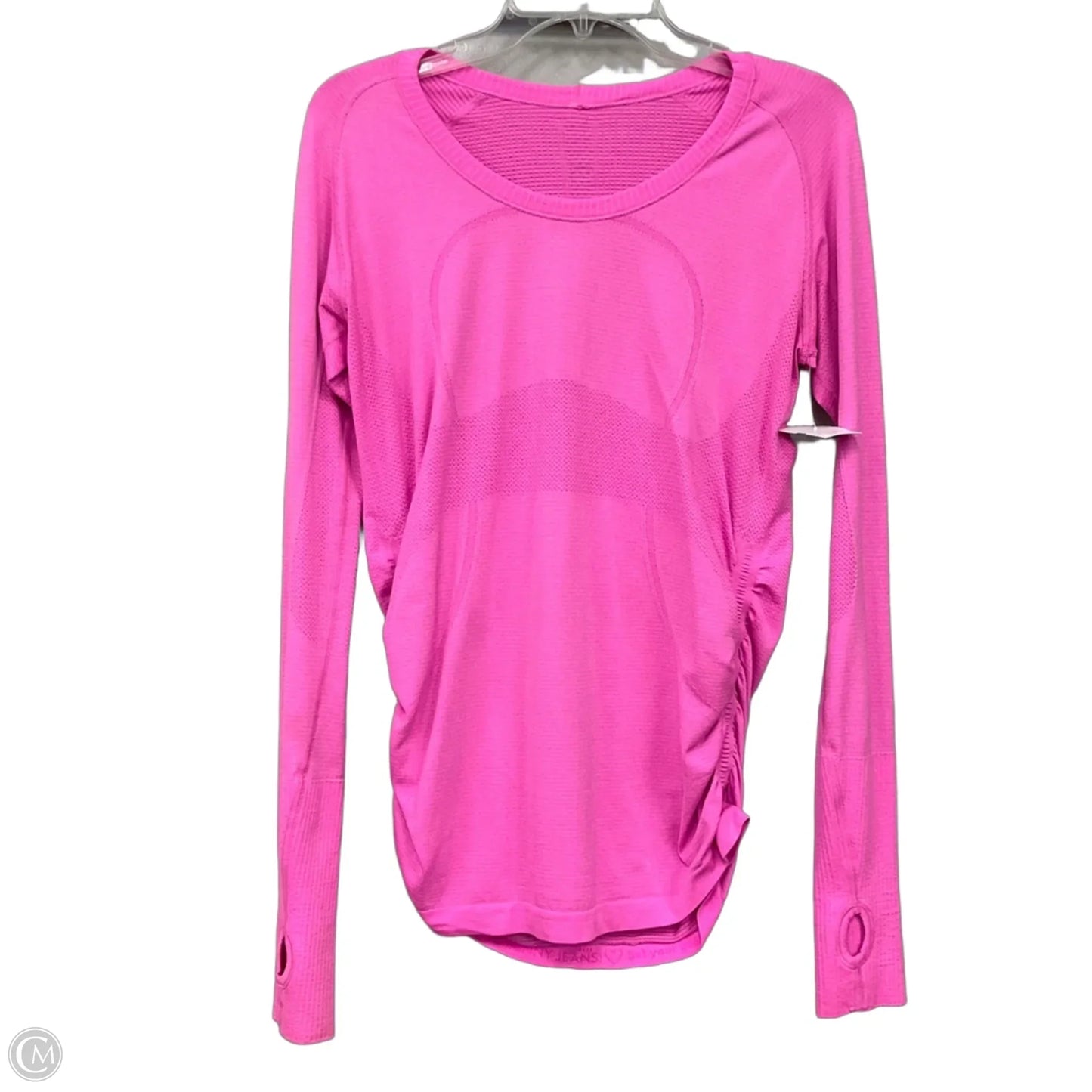 Athletic Top Long Sleeve By Lululemon In Pink, Size: 10